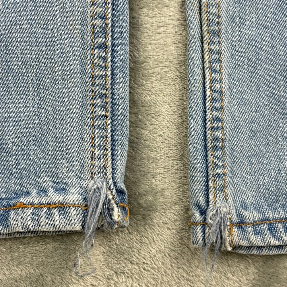 Levi's 505 Jeans Mens 36x34‎ Blue Light Wash Y2K Vintage Denim Regular Straight